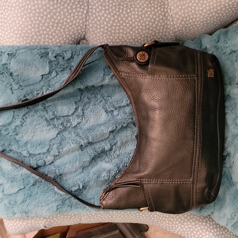 Sak Kendra hobo handbag black leather